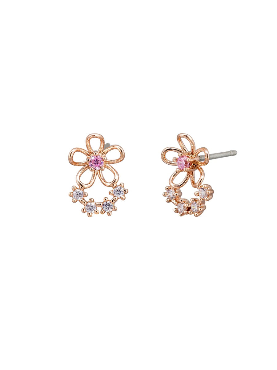 Winslet Stud Earrings - Rose Gold