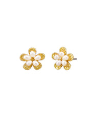 Florencia Pearl Earrings - Gold