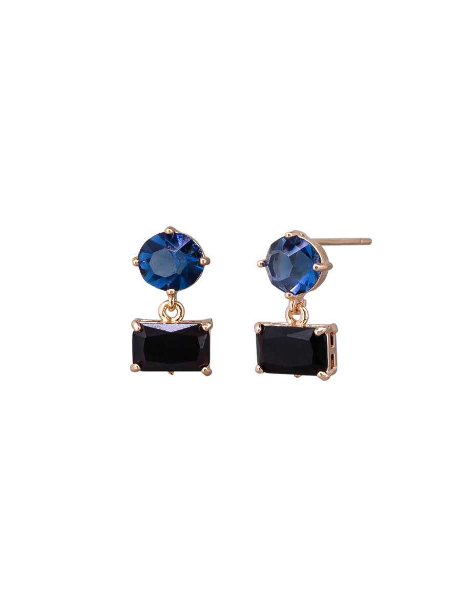 Catherine Crystal Earrings - Rose Gold