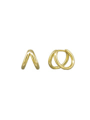 Viola Huggie Earrings - Gold