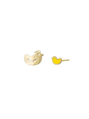 Chickadee Earrings - Gold