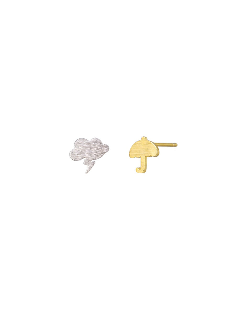 Autumn Storm Earrings - Gold & Silver