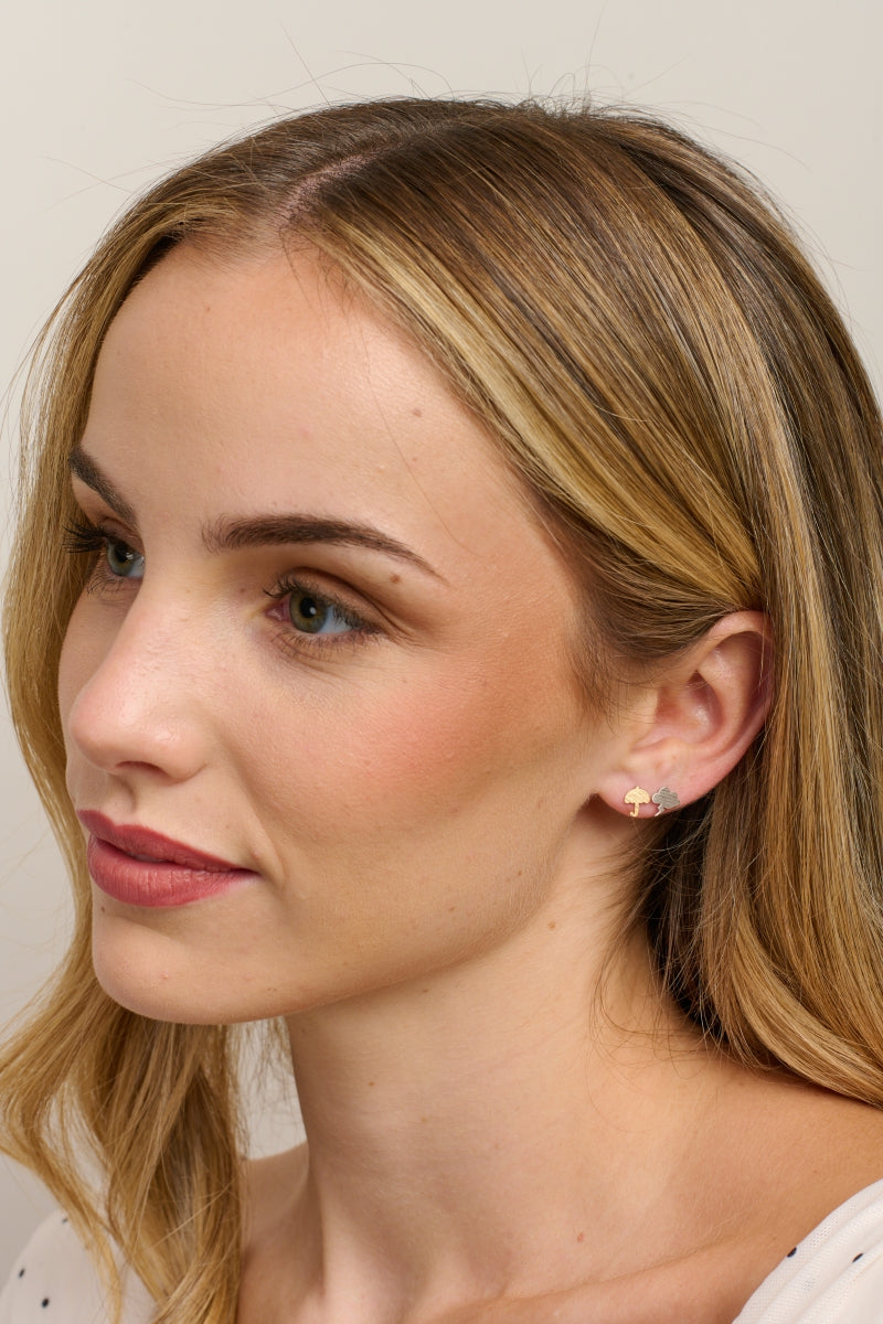 Autumn Storm Earrings - Gold & Silver