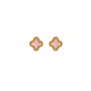 Felice Stud Earrings - Gold, Pink