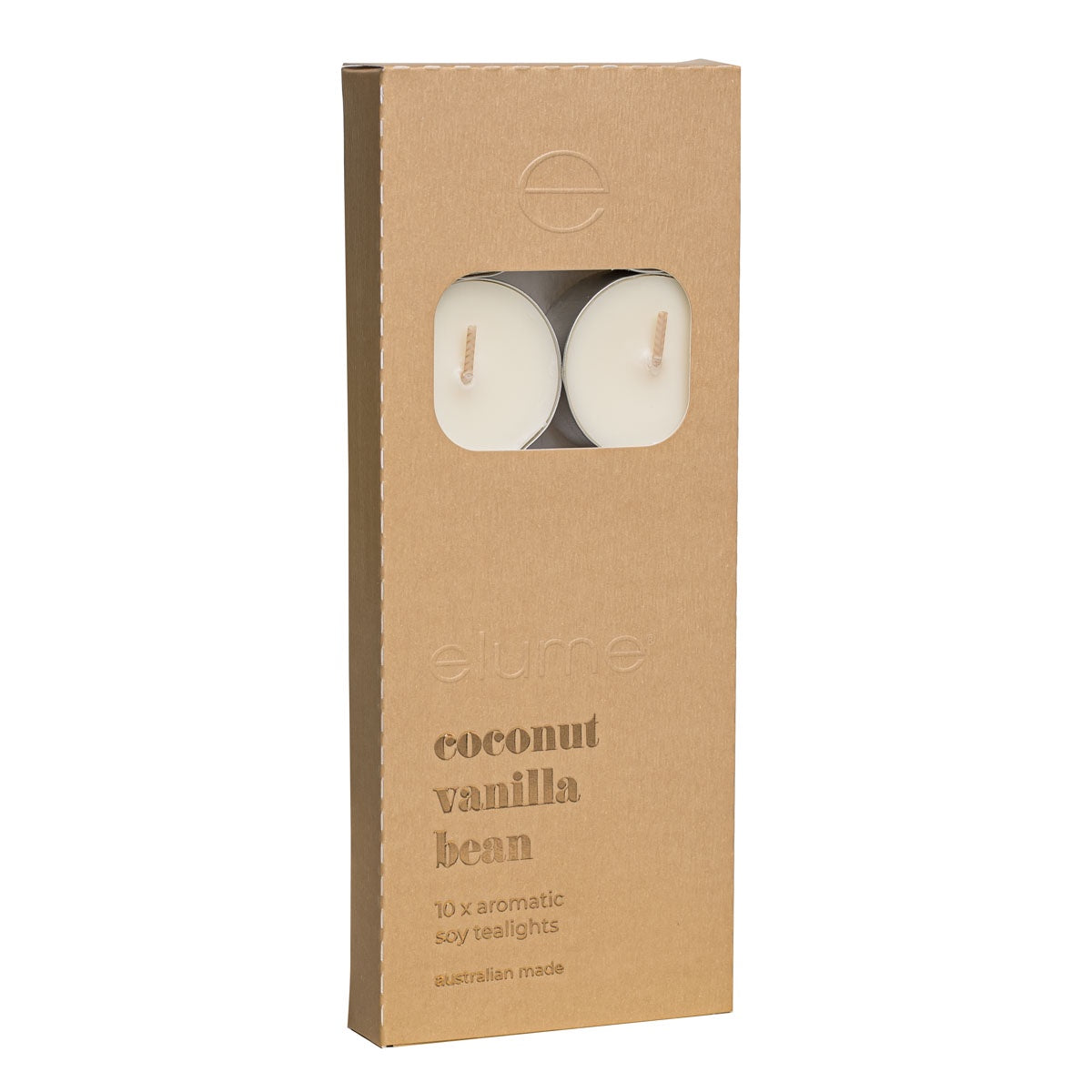 Soy Tealights Set of 10 - Coconut Orchid & Vanilla Bean