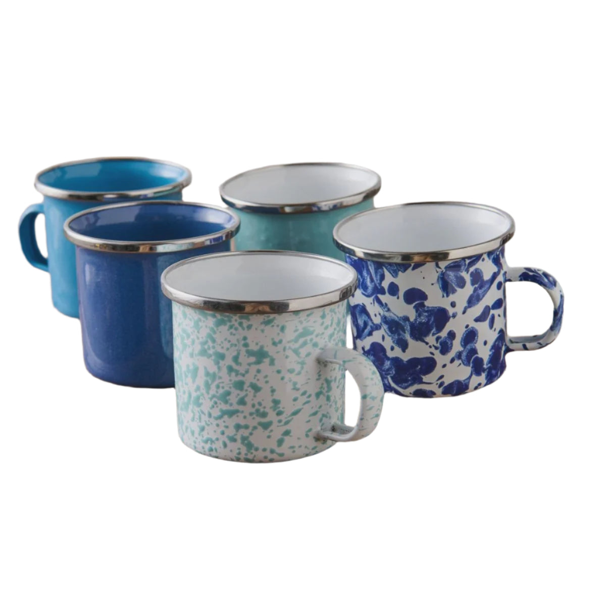 Enamel Babycino Cup - Aqua Splatter