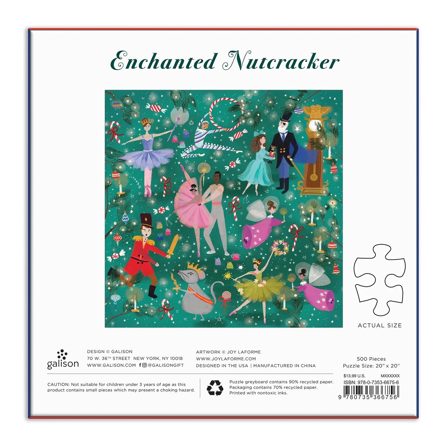 500pc Foil Puzzle - Enchanted Nutcracker