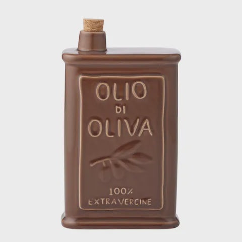 Olio Ceramic Oil Bottle - Cocoa