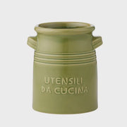 Ceramic Utensil Holder - Olive
