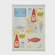 Fish & Chips Cotton Tea Towel