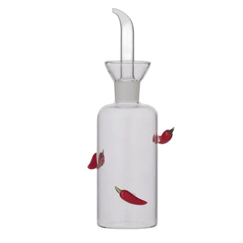 Gino Glass Oil Bottle - Chilli
