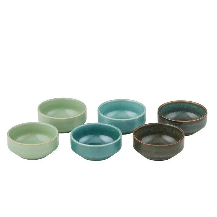Vail Ceramic Condiment Dish Set - Ocean