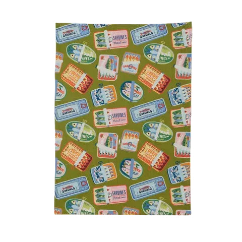 Sardine Tins Cotton Tea Towel