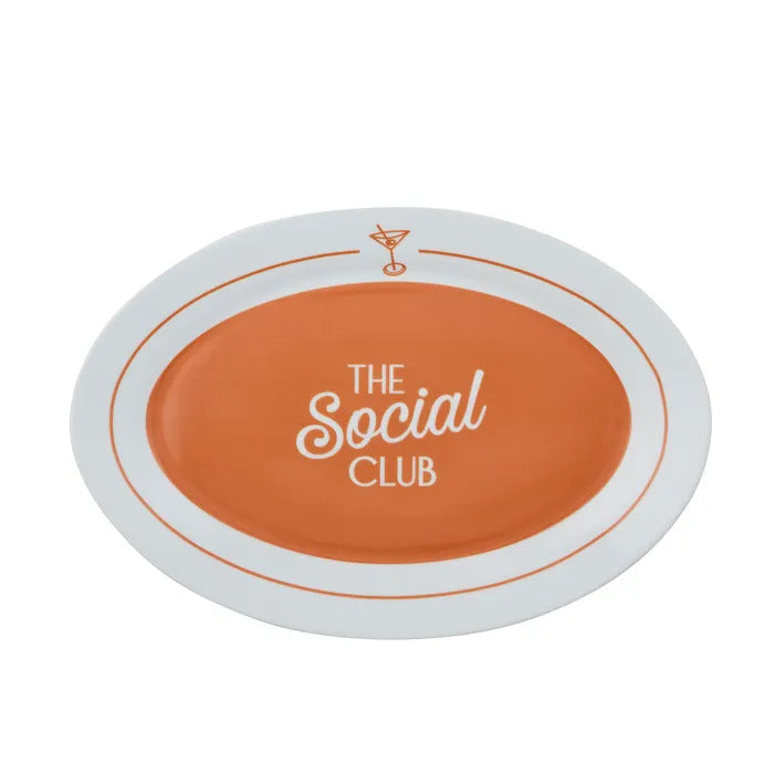 Social Ceramic Oval Platter - The Sociual Club