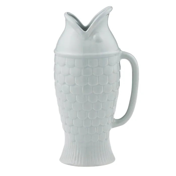Fin Ceramic Jug - Steel