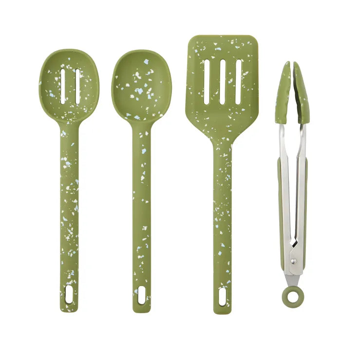 Gem 4 Piece Kitchen Tool Set - Olive