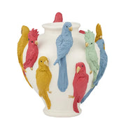 Cello Resin Bird Vase - Ivory