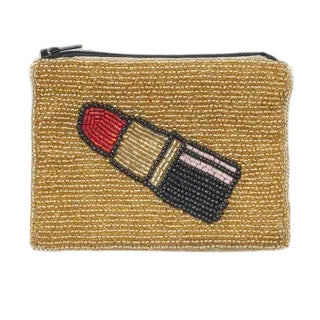 Beaded Pouch - Mwha Lipstick
