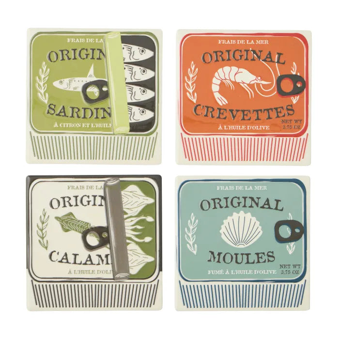 Lisbon Ceramic Coasters - Set of 4