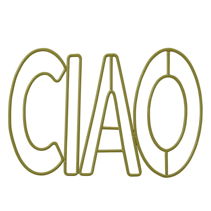 Ciao Metal Trivet - Olive