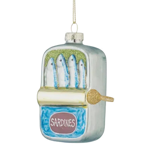 Glass Christmas Ornament - Sardine