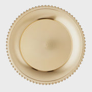 Beaded Border Plate - Gold