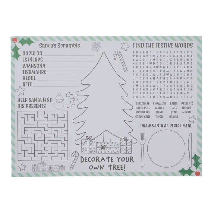 Christmas Placemat Paper