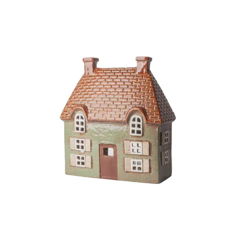 Cotswold Tea Light Cottage - Seagreen