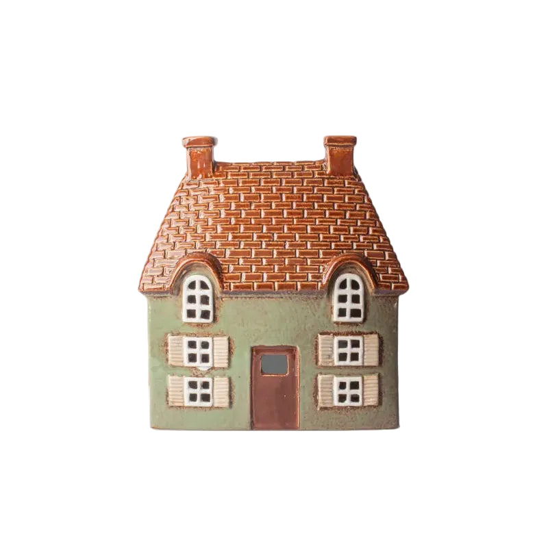 Cotswold Tea Light Cottage - Seagreen