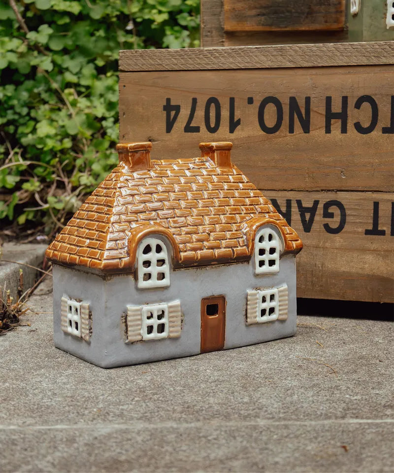 Cotswold Tea Light Cottage - Blue