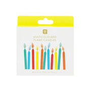 Candles with Coloured Flames - Pack of 12