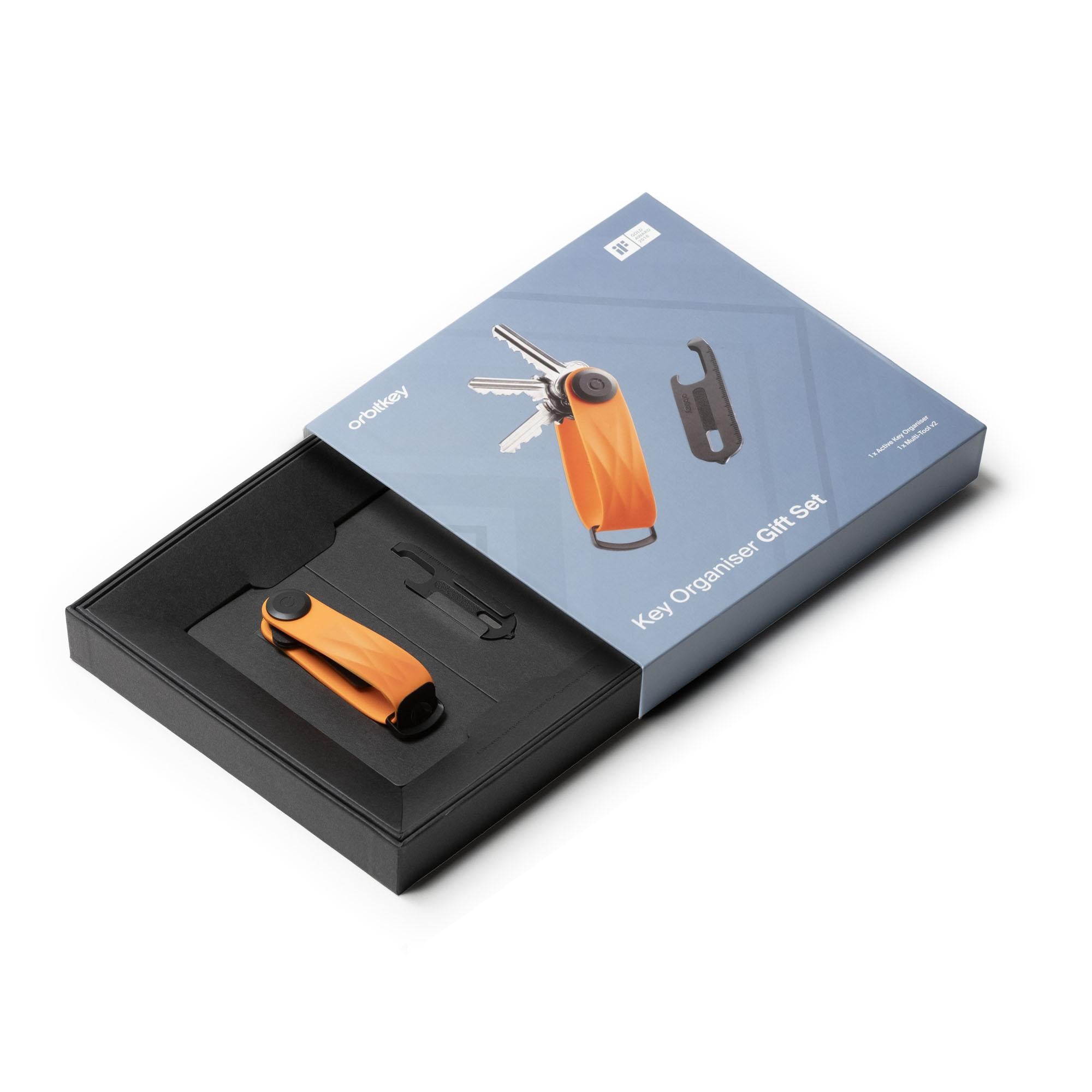 Orbitkey Set with Multitool - Active - Tangerine