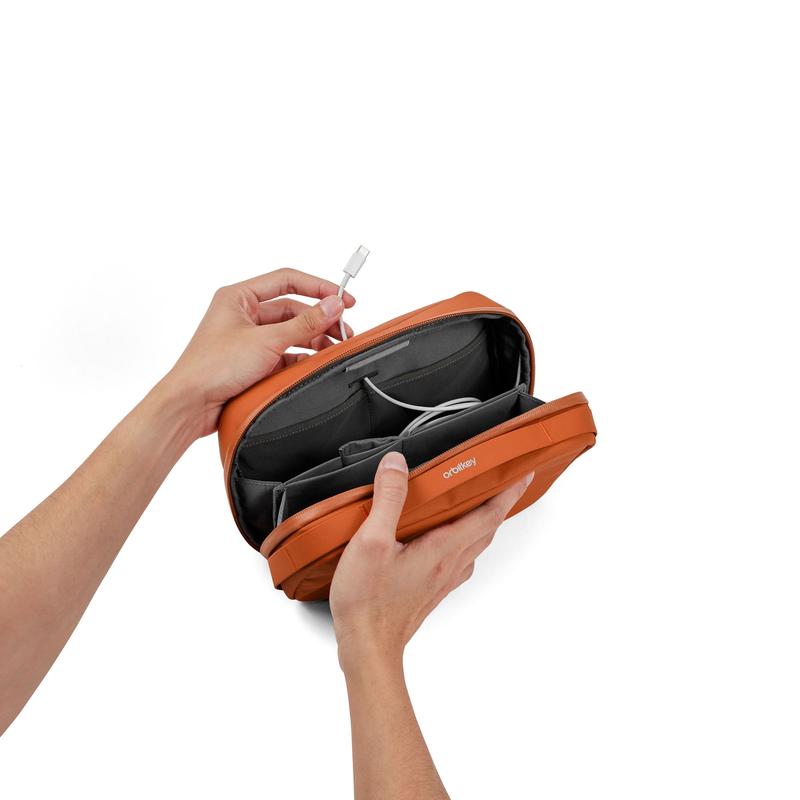 2 In 1 Tech Pouch - Terracotta