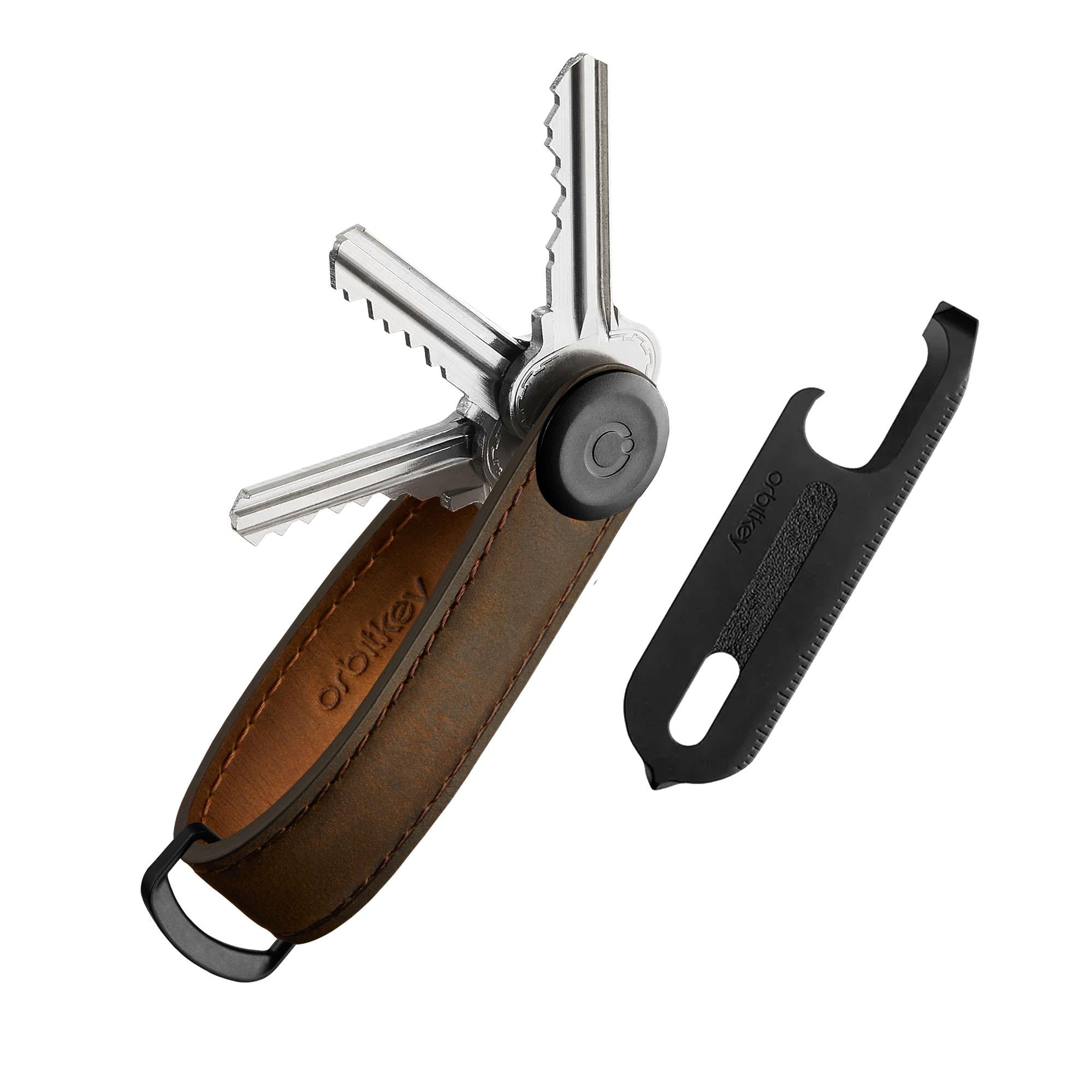 Orbitkey Set with Multitool - Crazy Horse - Oak