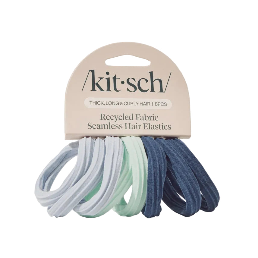 Seamless Hair Elastics Set of 8 - Garden Bouquet