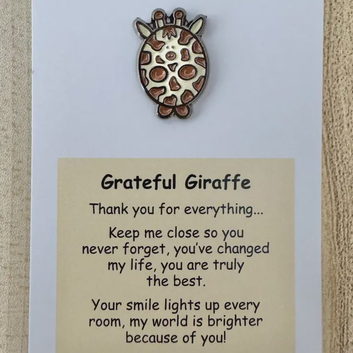 Little Joys Pin - Grateful Giraffe
