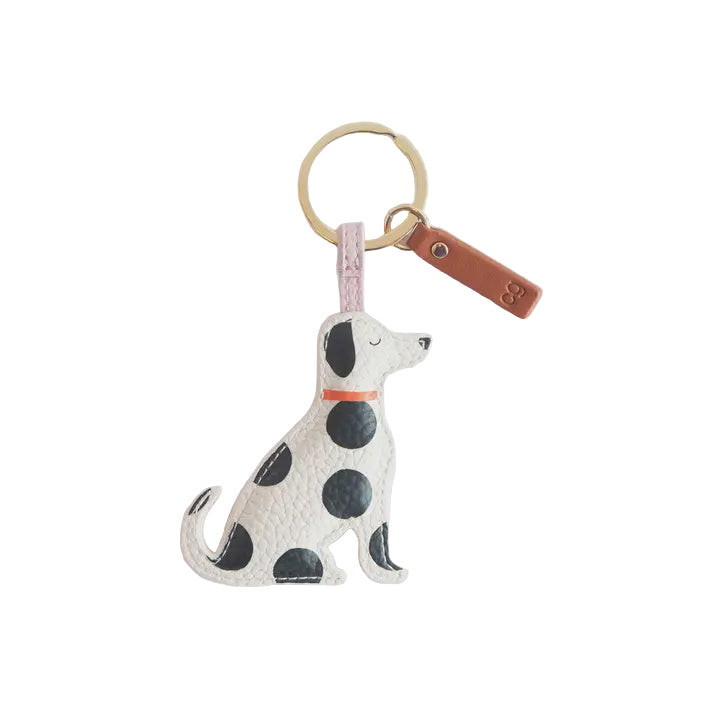 CG Vegan Leather Keyring - Mono Spot Dog