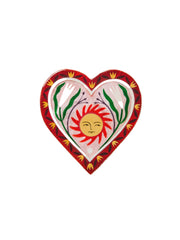 Capiz Shell Art Tile - Fable - Sun Pink Heart