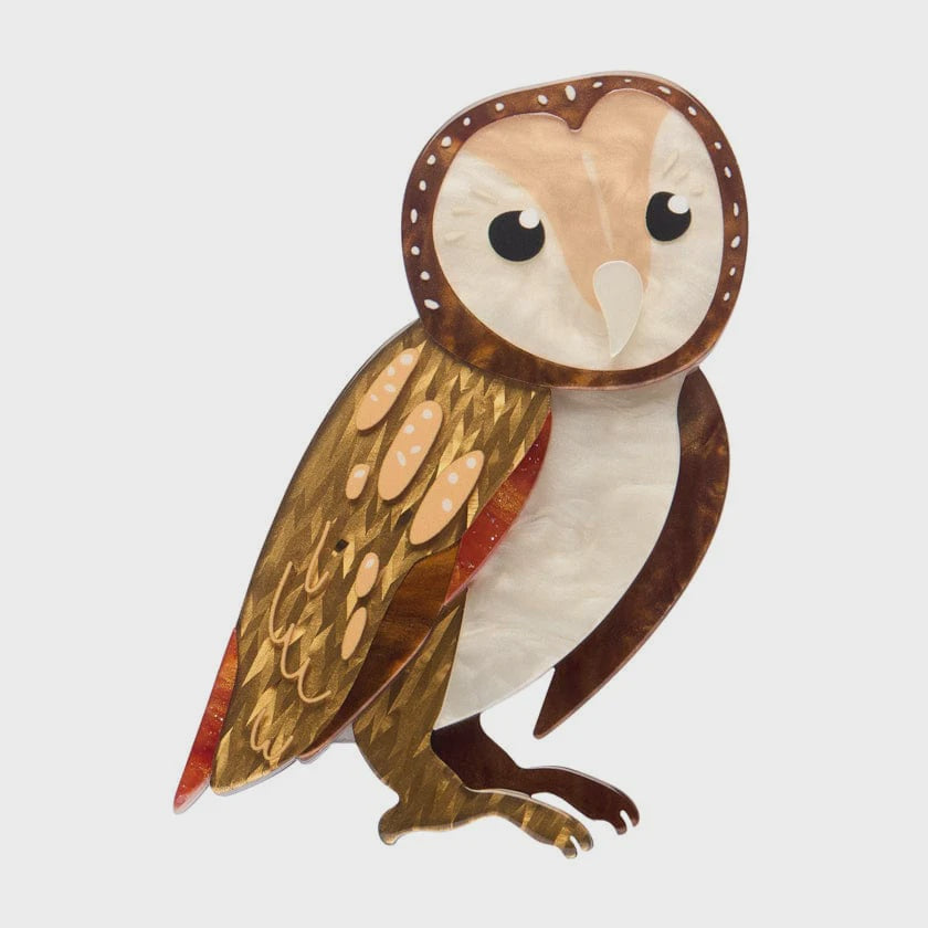 Maisie the Masked Owl Brooch