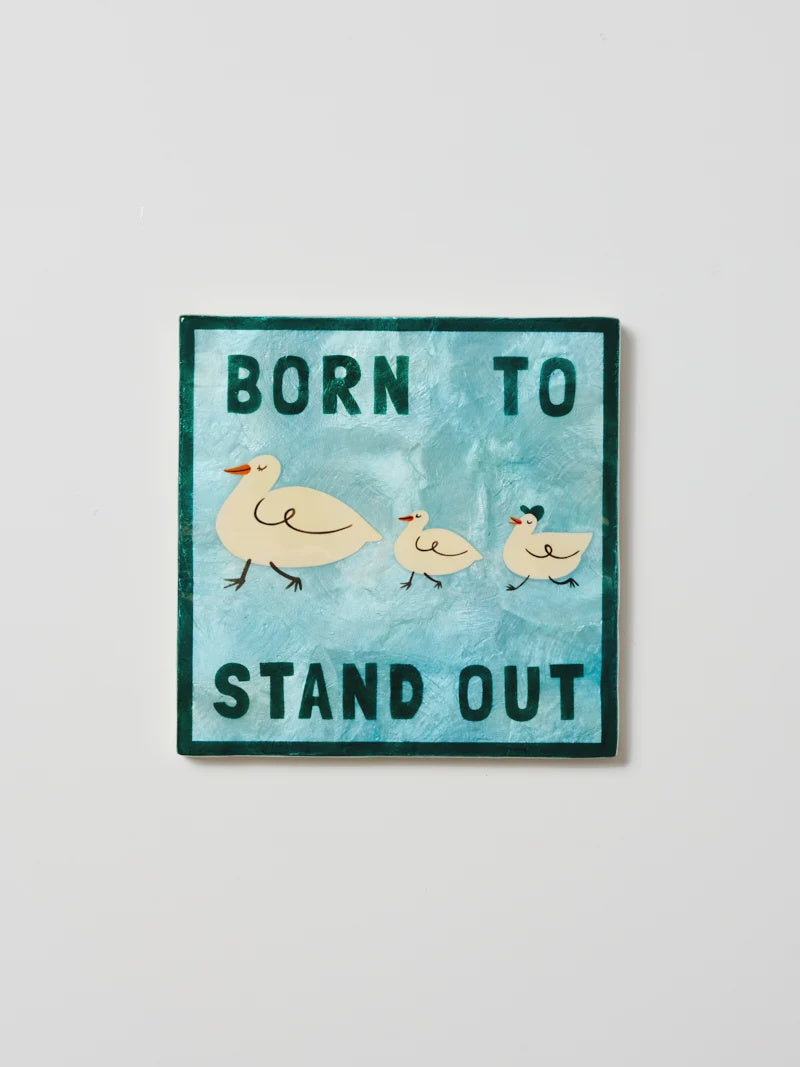 Capiz Shell Art Tile - Fun House - Stand Out