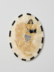 Capiz Shell Art Tile - Beach Day - Read