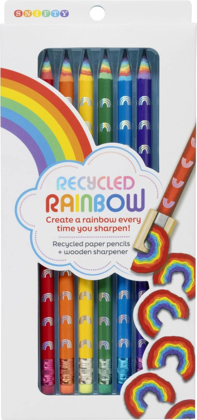 Recycled Rainbow Pencils