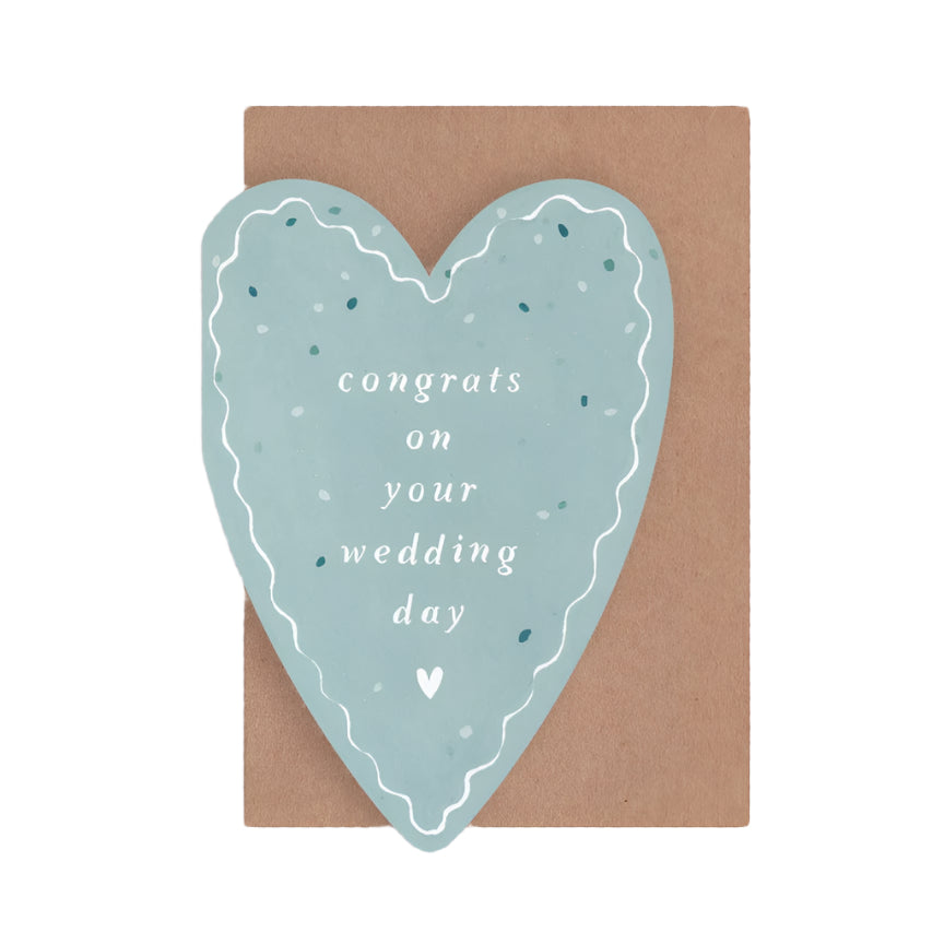 Heart Congrats Wedding Card
