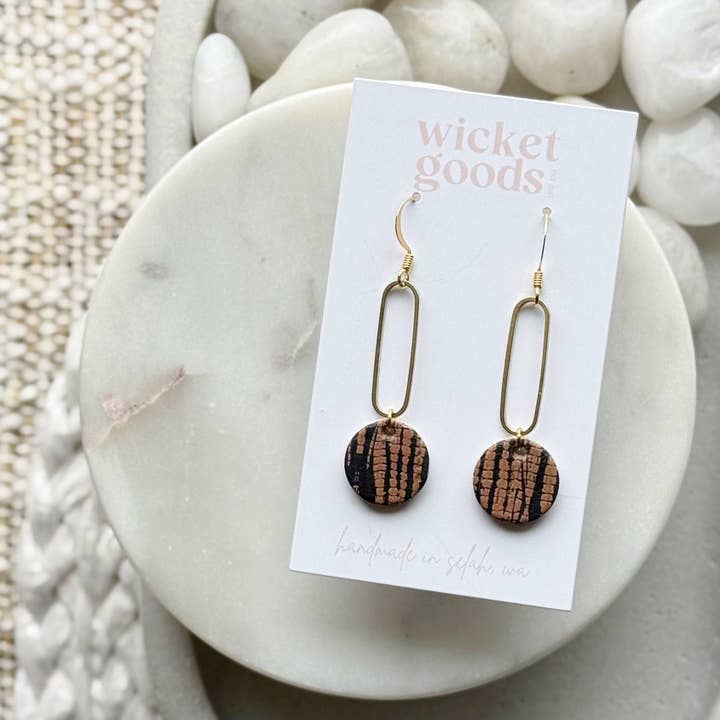 Alder Drop Earrings - Twine
