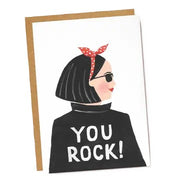 You Rock Cool Girl Card