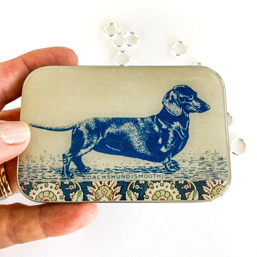 Notions Tin Large - Dachshund