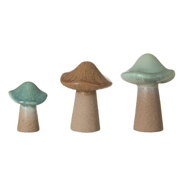 Enoki Mushroom Sculpture Set of 3
