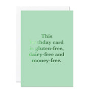 Gluten-Free Dairy-Free Card