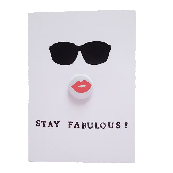 Card With Badge - Stay Fabulous
