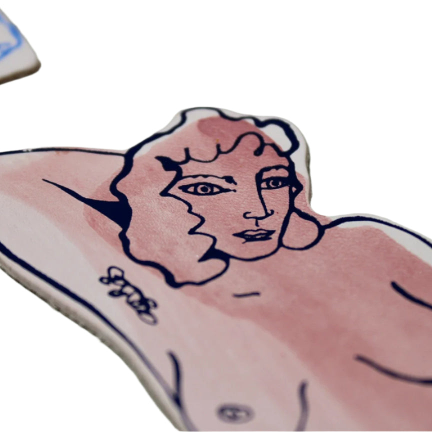 Relaxed Nude Woman Bookmark